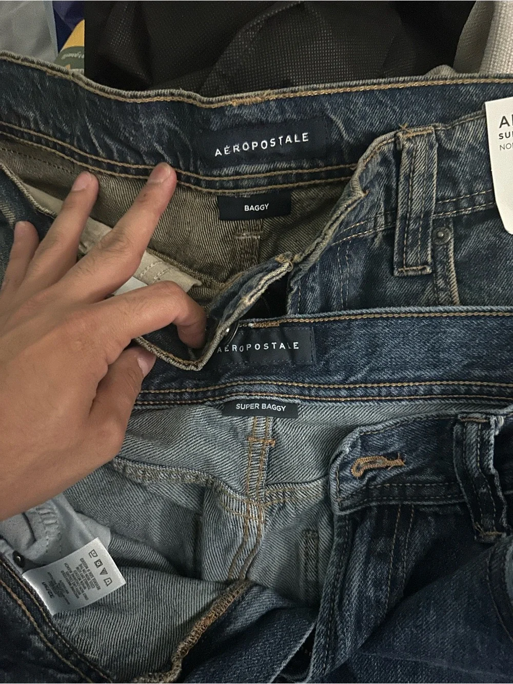 Aeropostale Men’s Dark Blue Relaxed Baggy Jeans